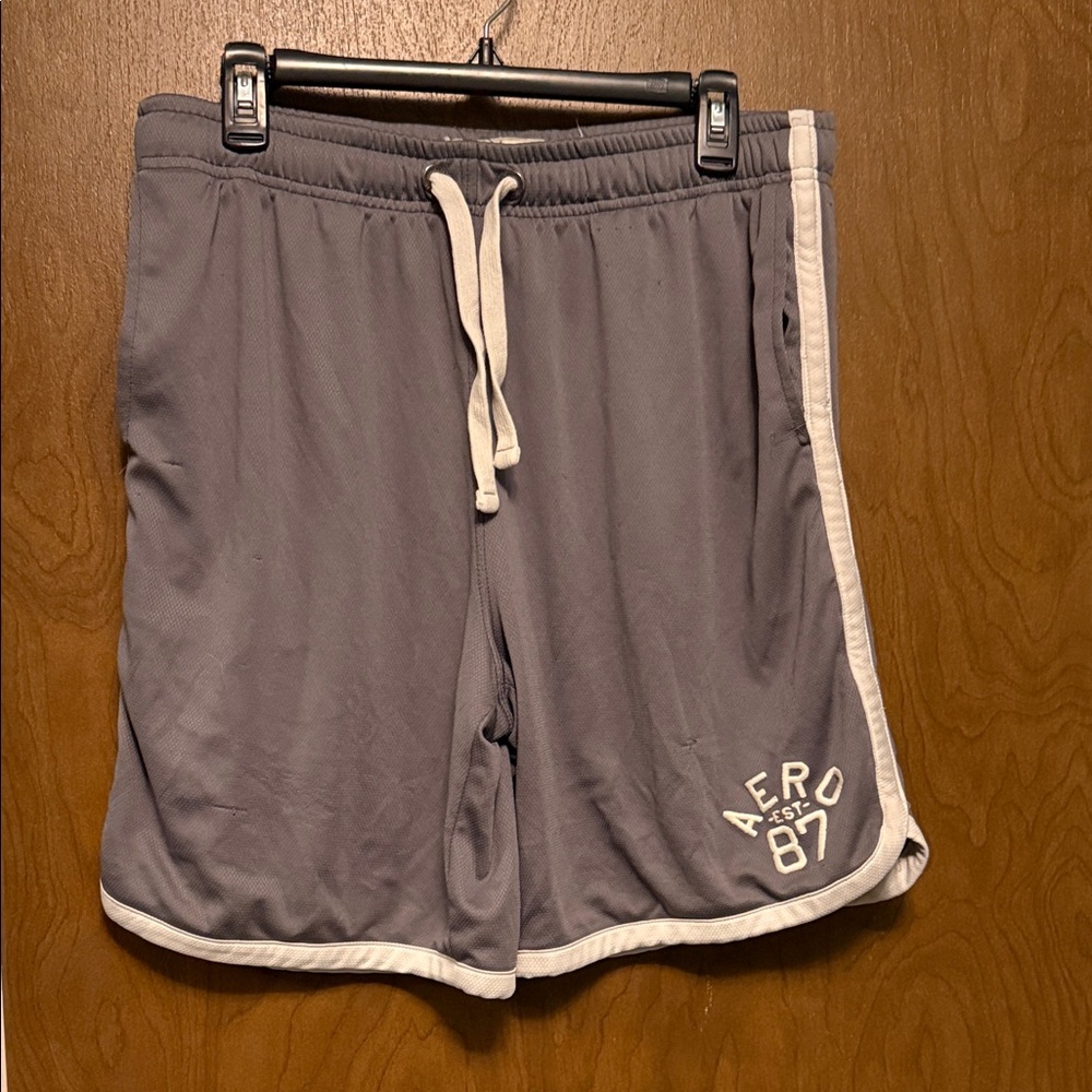 Aeropostale Gray and White Casual Shorts Size L